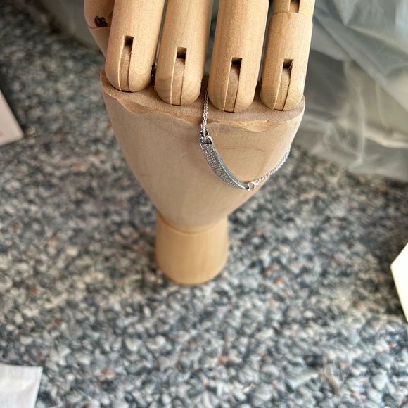 Michael Kors Sterling Silver Pave Slider Bracelet - Picture 4 of 6